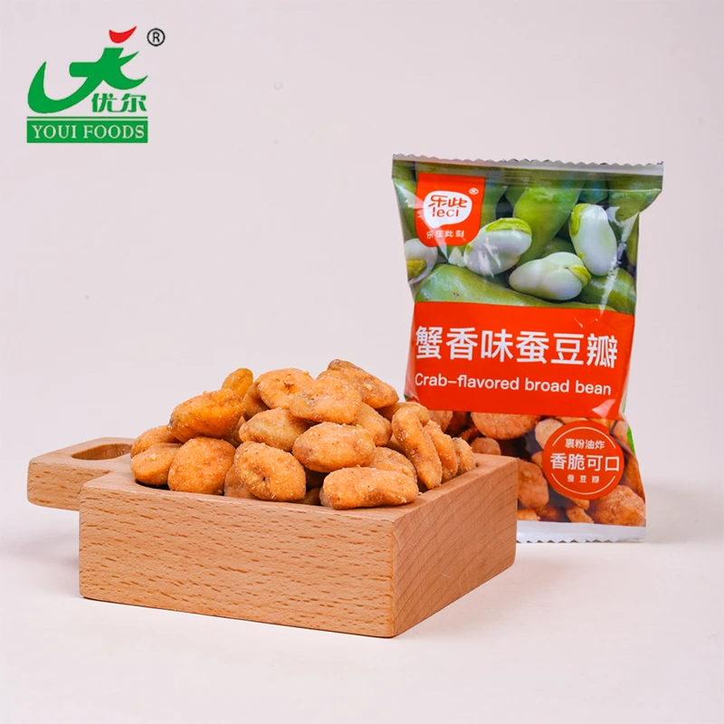 Savory Crab Coated Broad Bean Chips Snack