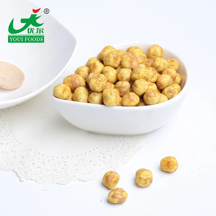 healthy Coated Roasted Curry Flavored Chickpeas Snacks on sale