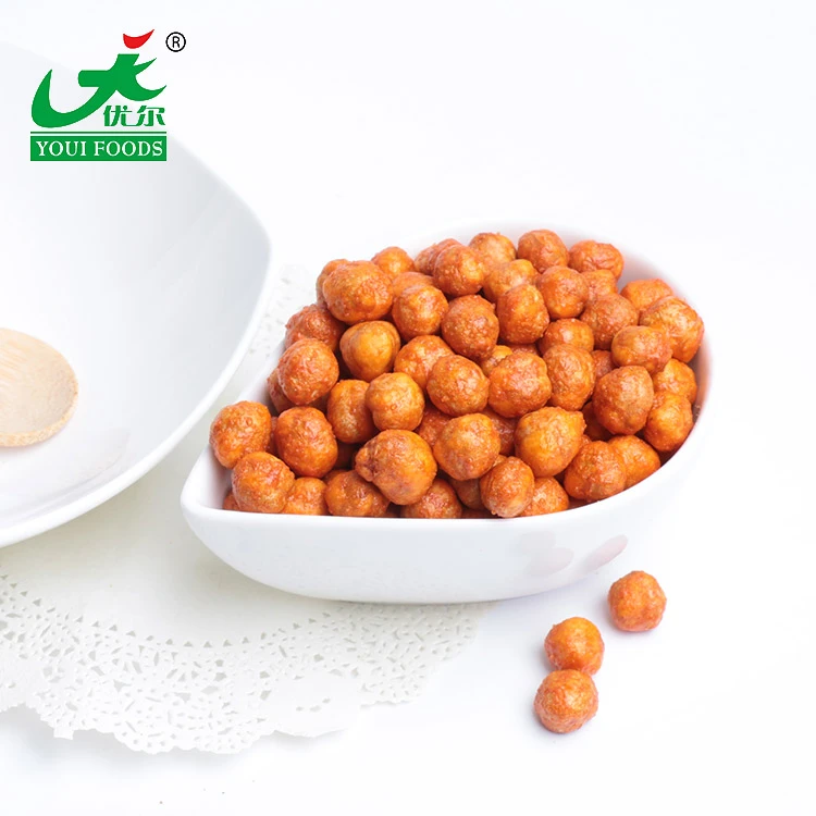 Bean Food Snack Wholesale Price Sriracha Flavor Coated Chickpeas Chinese Snacks Customization